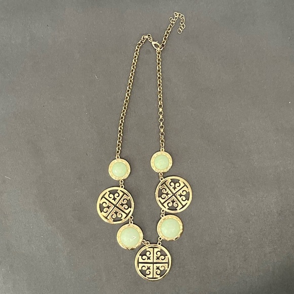 Isis Fashion Jewelry Blue and Golden Set - Picture 4 of 4